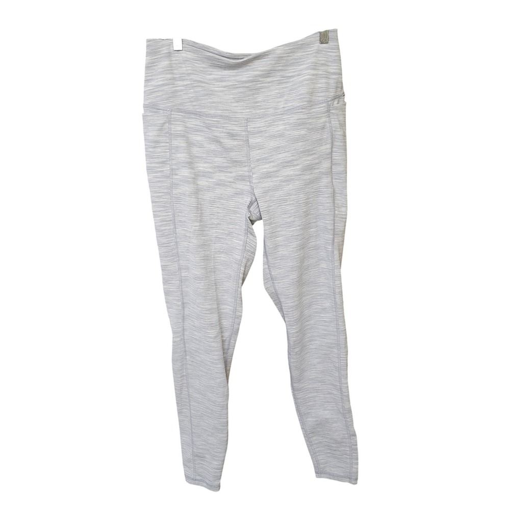 Spyder‎ Active Womens Leggings Size Large Grey Marled High Waisted Pocket
